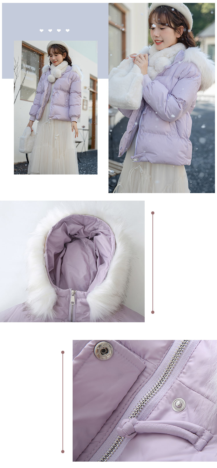 Fashion-Winter-Buckle-Short-Hooded-Cotton-Jacket-with-Fur-Collar11