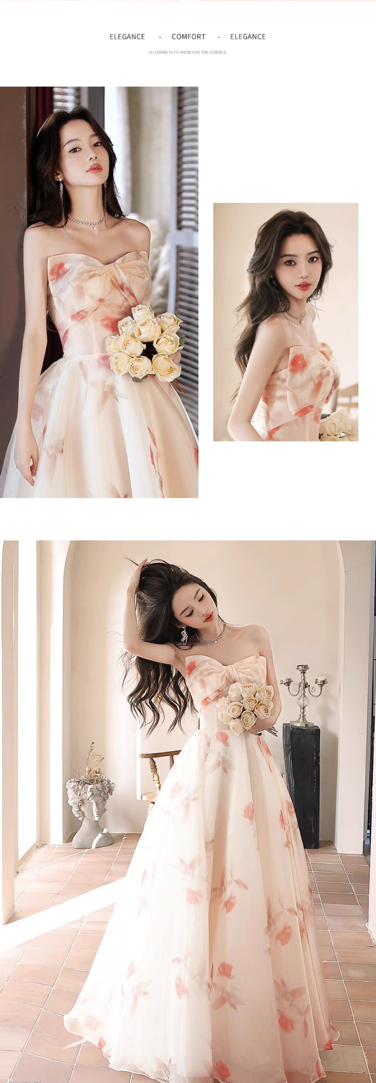 Aesthetic-Floral-Long-Formal-Prom-Tube-Dress-Evening-Gowns-with-Bow12