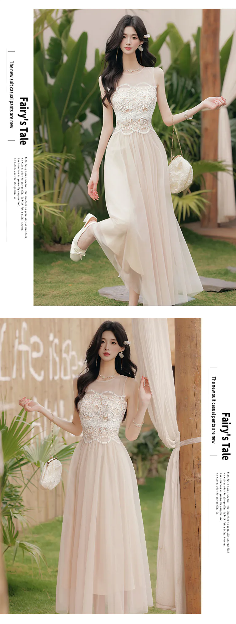 Apricot-Sheer-Neckline-Lace-Bodice-Flowy-Tulle-Sleeveless-Casual-Dress12