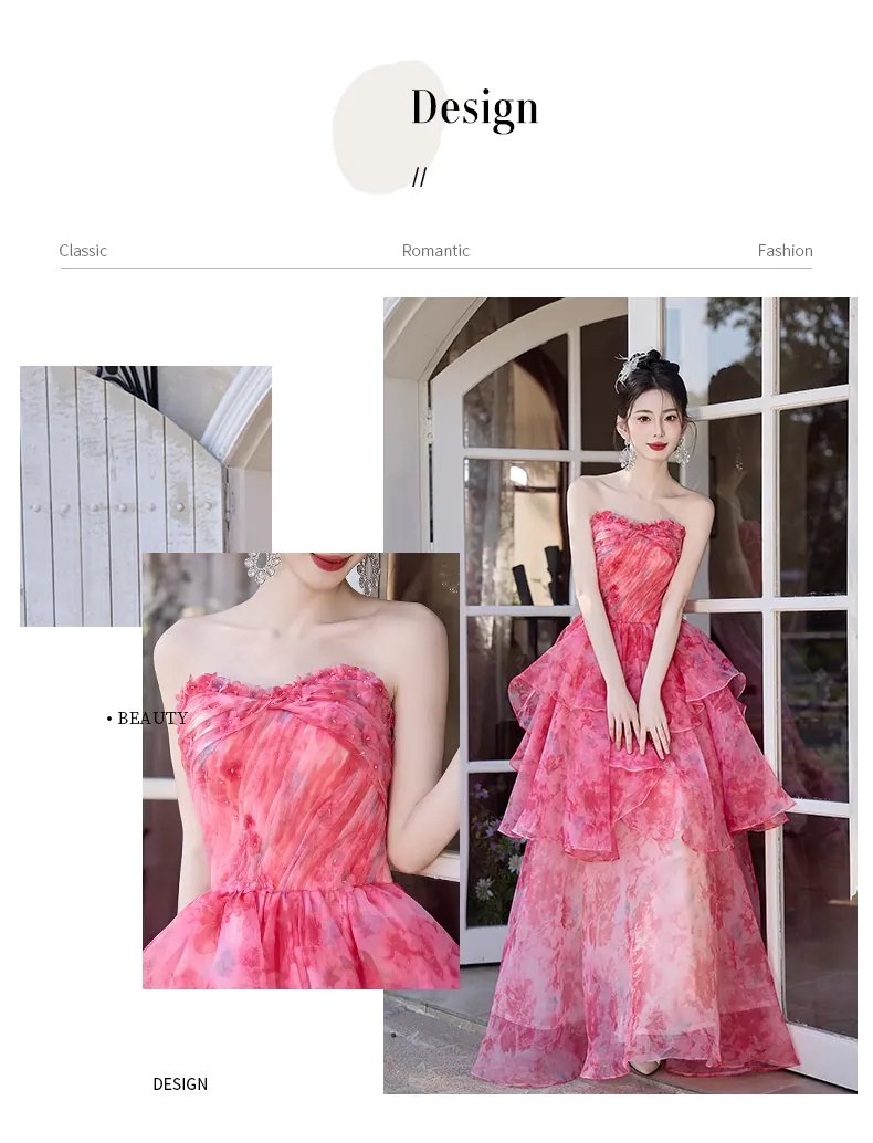 Fairy-Blush-Pink-Strapless-Ruffle-Tiered-Skirt-Floral-Prom-Party-Dress-Ball-Gown07
