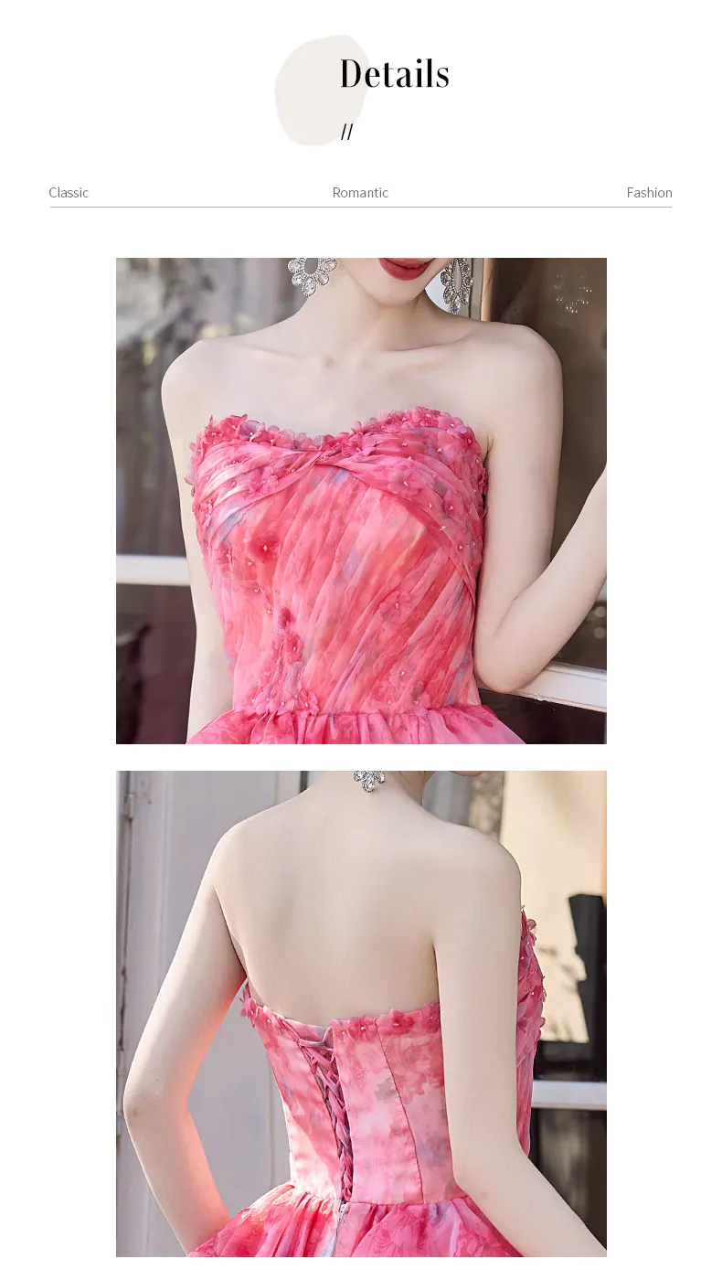 Fairy-Blush-Pink-Strapless-Ruffle-Tiered-Skirt-Floral-Prom-Party-Dress-Ball-Gown08
