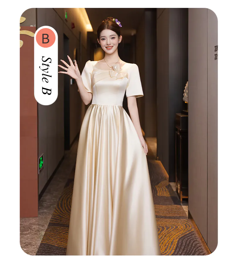Fashion-A-Line-Neutral-Champagne-Satin-Junior-Bridesmaid-Maxi-Dress14