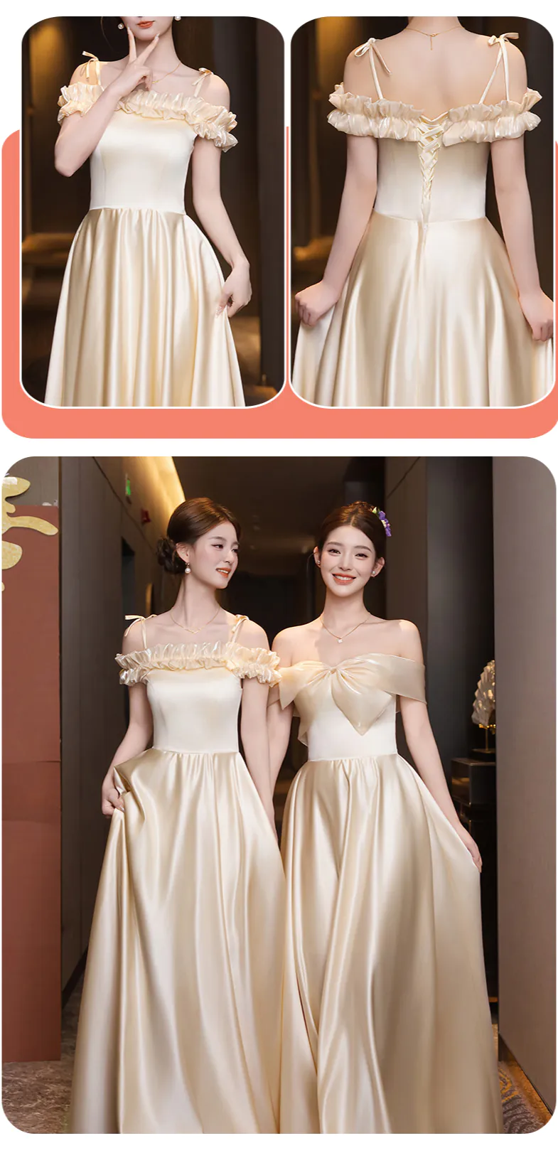 Fashion-A-Line-Neutral-Champagne-Satin-Junior-Bridesmaid-Maxi-Dress19