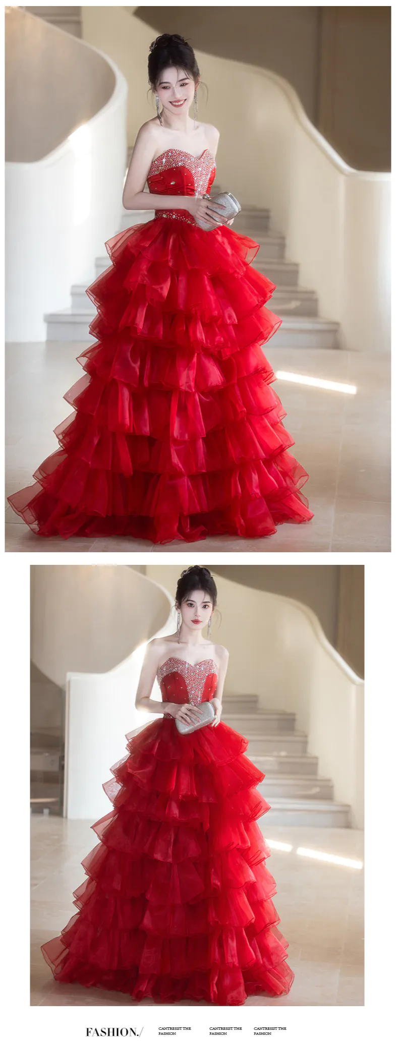 Gorgeous-Rhinestone-Bodice-Layered-Ruffle-Skirt-Strapless-Formal-Ball-Gown10