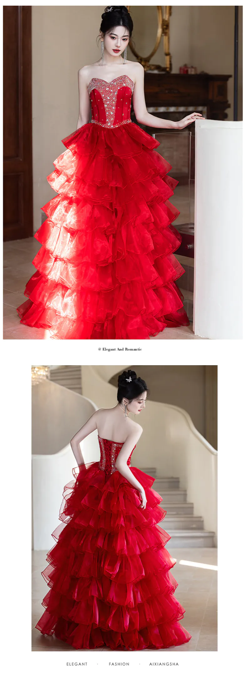 Gorgeous-Rhinestone-Bodice-Layered-Ruffle-Skirt-Strapless-Formal-Ball-Gown11