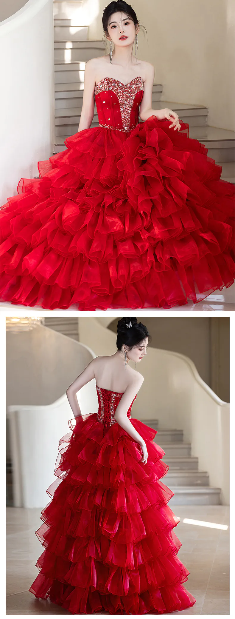 Gorgeous-Rhinestone-Bodice-Layered-Ruffle-Skirt-Strapless-Formal-Ball-Gown12