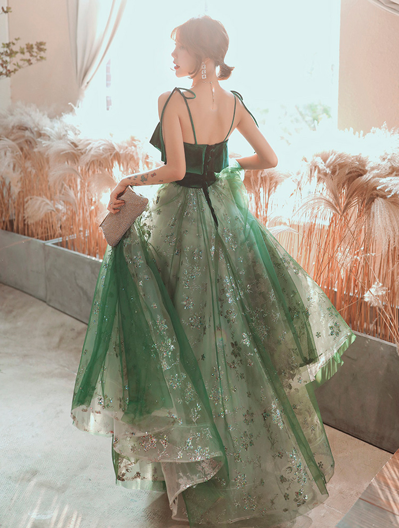 Green Fairy Dream Style Evening Party Dress05