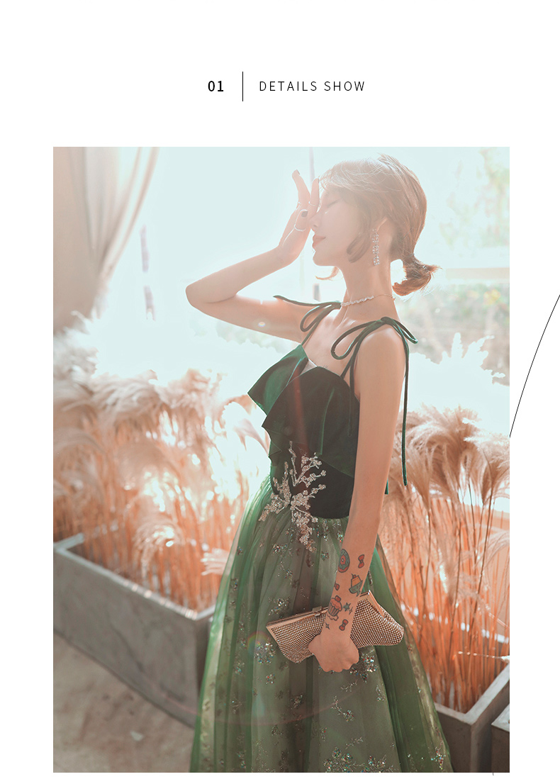Green Fairy Dream Style Evening Party Dress07