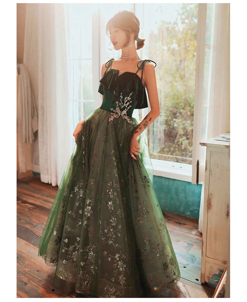 Green Fairy Dream Style Evening Party Dress13