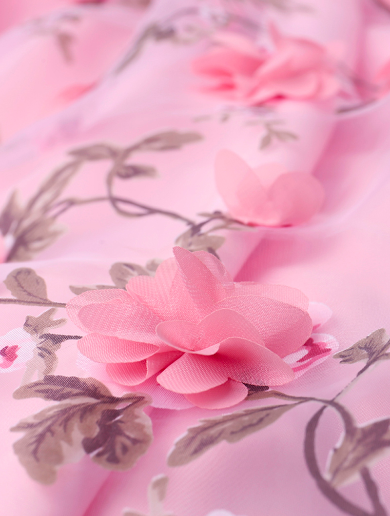 Handmade A line Pink Long Lace Prom Dress05