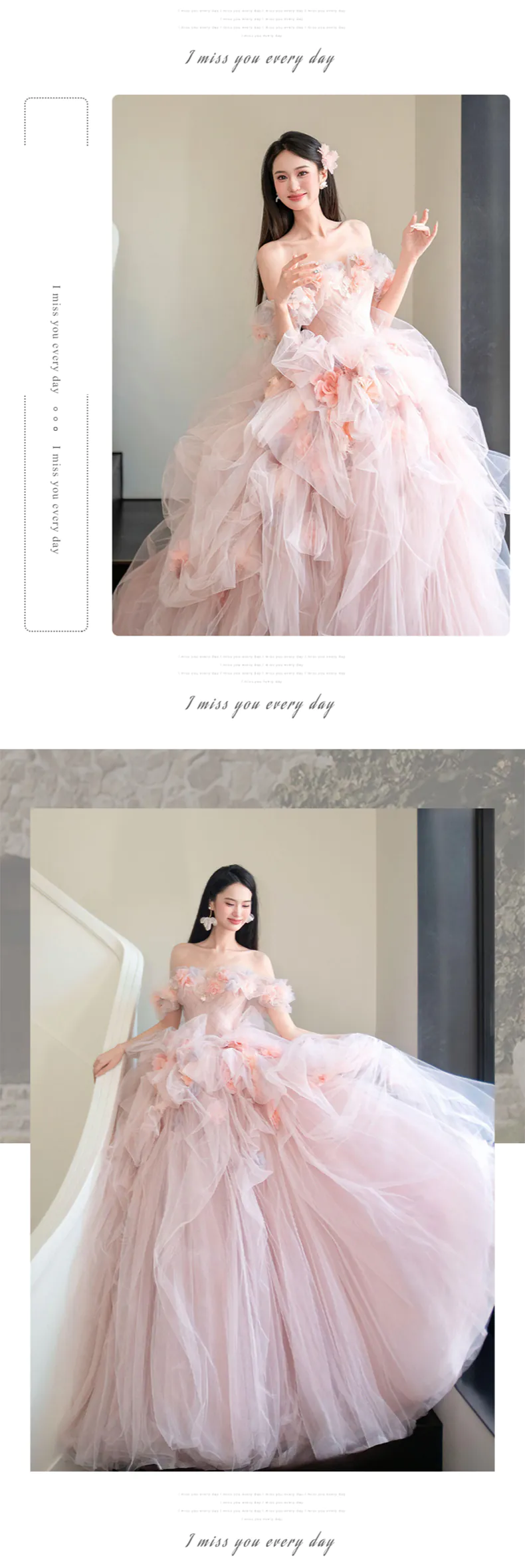 Romantic-Soft-Pink-Layered-Tulle-3D-Flower-Prom-Party-Formal-Dress11
