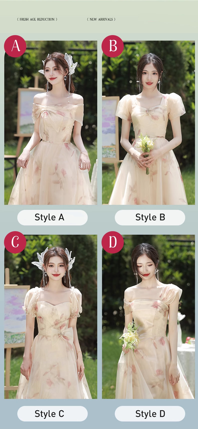 Sweet-Short-Sleeve-Floral-Summer-Bridesmaid-Wedding-Guest-Dress15