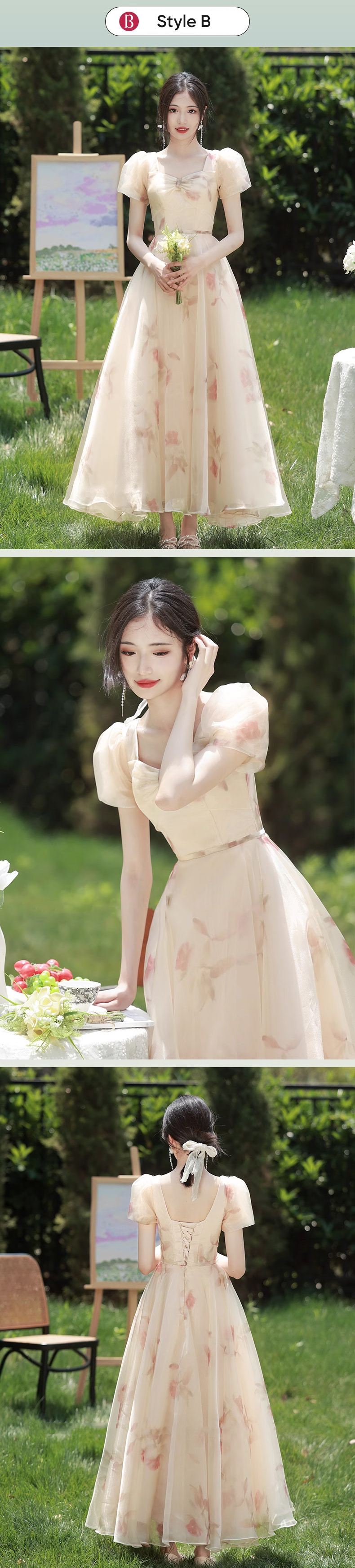 Sweet-Short-Sleeve-Floral-Summer-Bridesmaid-Wedding-Guest-Dress18