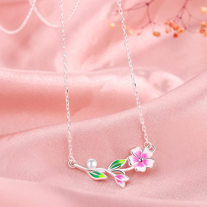 Elegant Delicate 925 Sterling Silver Lucky Flower Necklaces for Women04