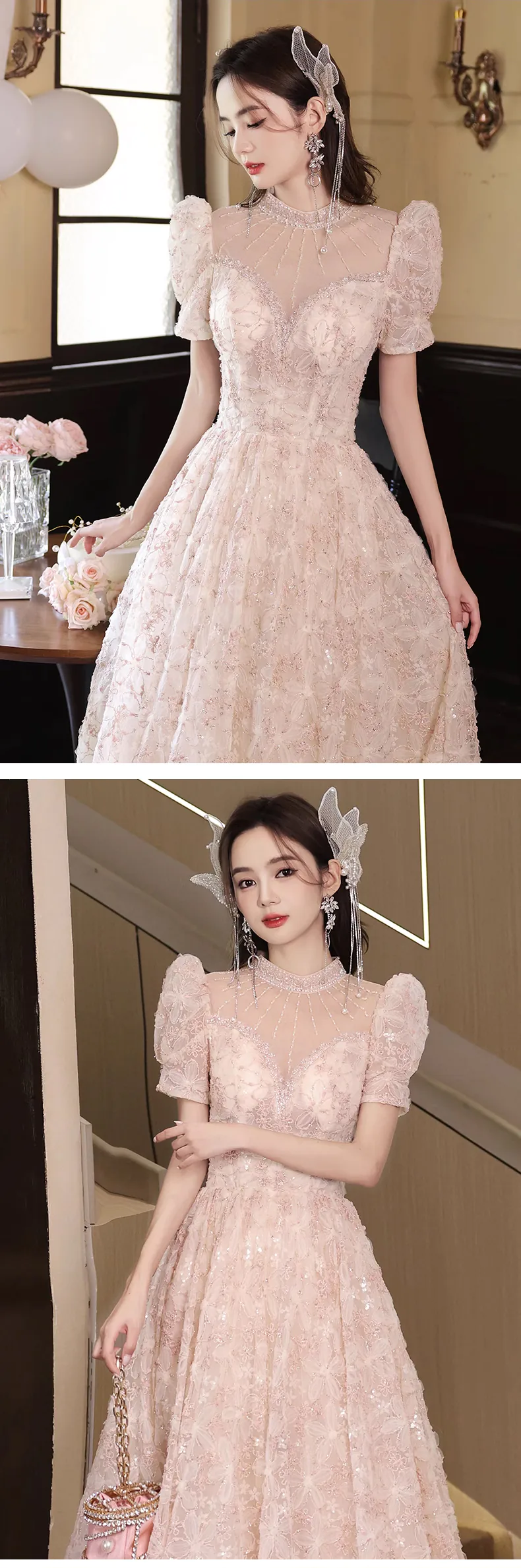 Exquisite-Crew-Neck-Floral-Birthday-Party-Engagement-Evening-Dress13