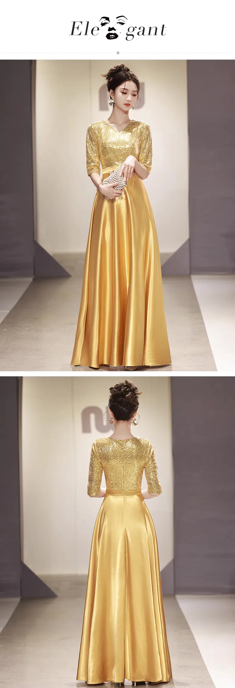 Fashion-V-neck-Mid-Sleeve-Wedding-Guest-Bridesmaid-Homecoming-Dress16