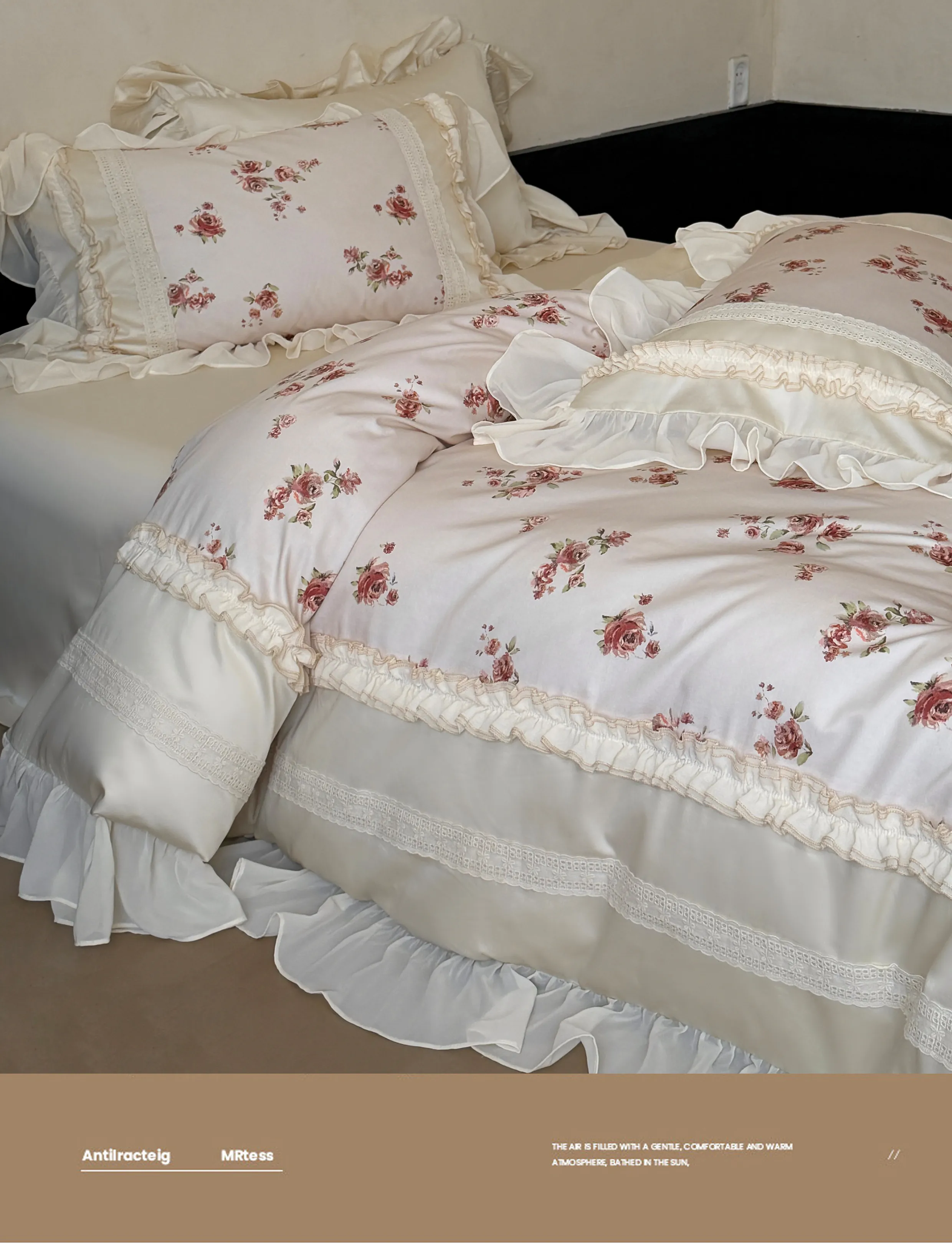 Victorian-Country-Ruffle-Edge-100S-Long-Staple-Cotton-Floral-Duvet-Cover-Set10