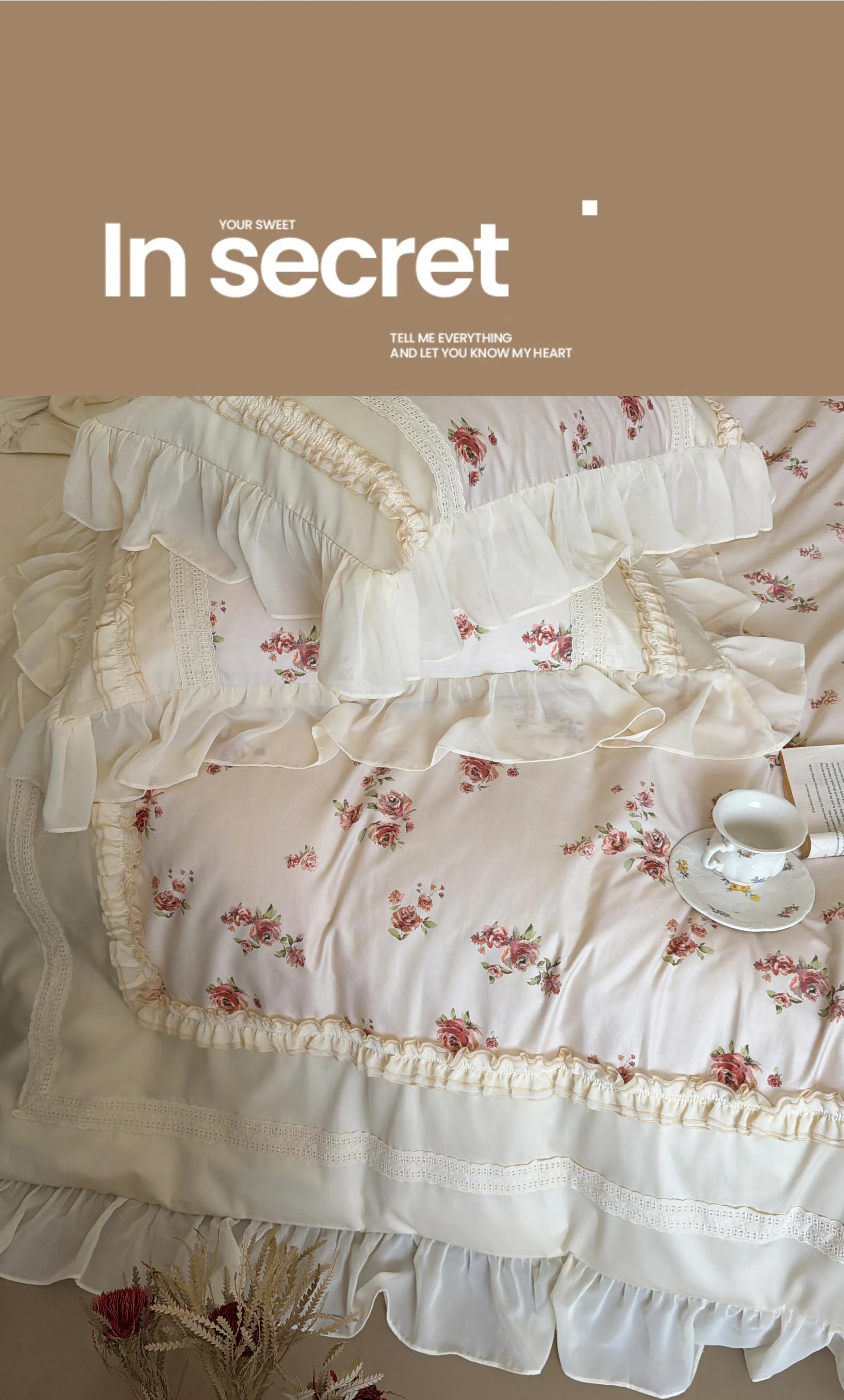 Victorian-Country-Ruffle-Edge-100S-Long-Staple-Cotton-Floral-Duvet-Cover-Set13