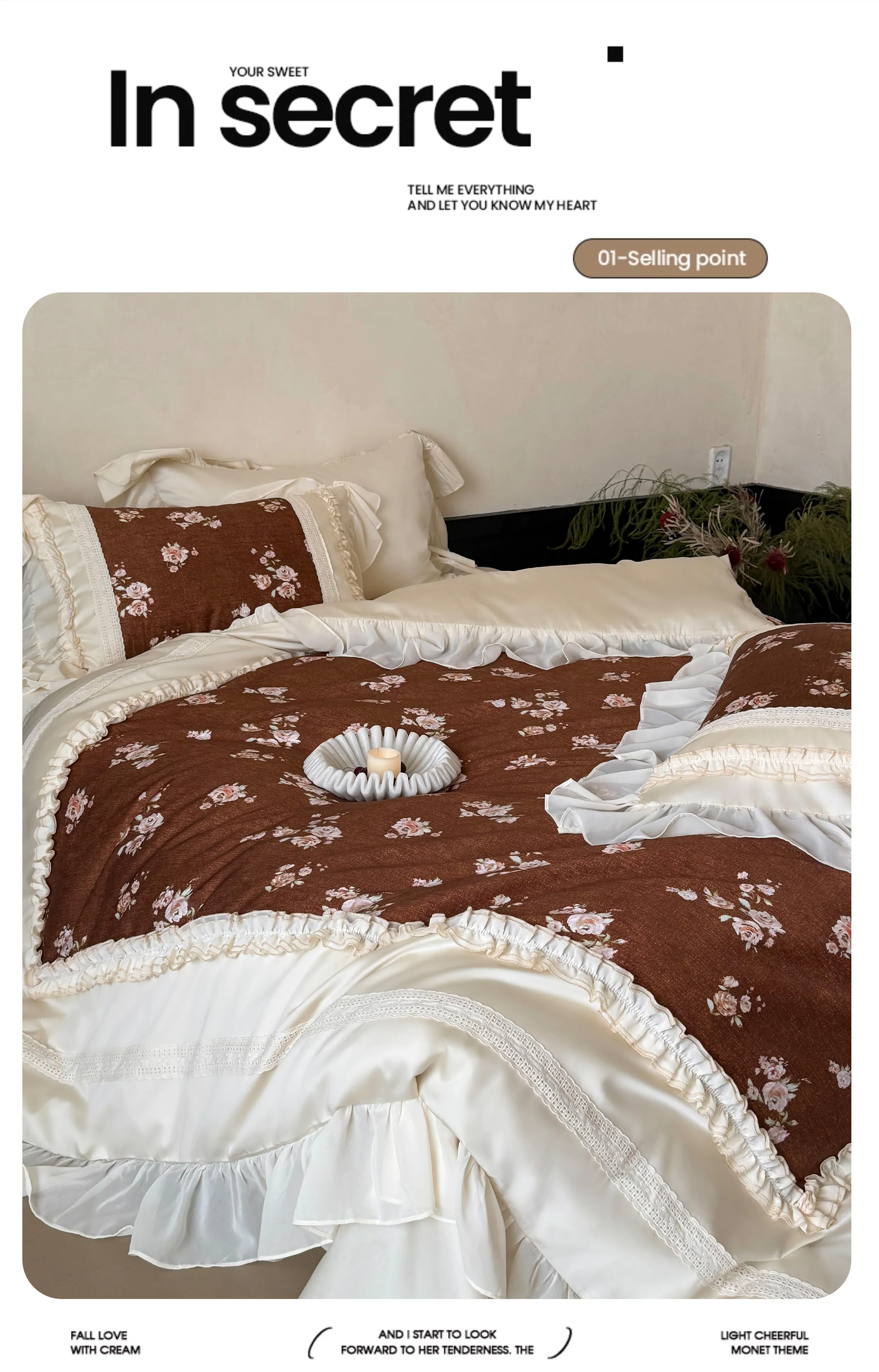 Victorian-Country-Ruffle-Edge-100S-Long-Staple-Cotton-Floral-Duvet-Cover-Set16