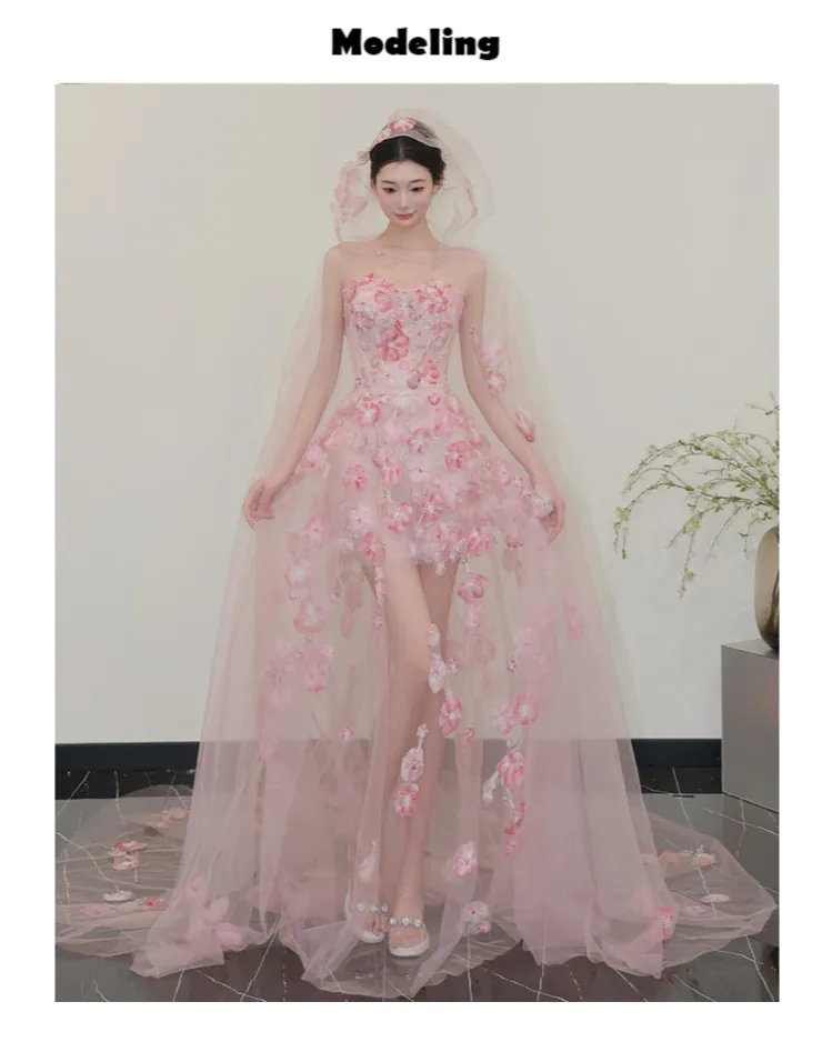 Elegant-Pink-Strapless-Embroidered-Sheer-Train-3D-Flower-Evening-Dress10