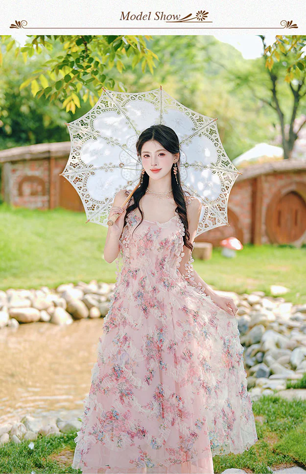 Fairycore-Pink-Floral-Ruffled-Tiered-Slip-Dress-with-Matching-Cardigan-Set09