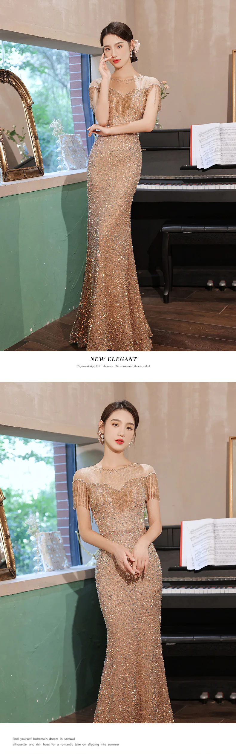 new elegant party dress luxury Custom Luxury Sleeveless Evening Dresses Elegant Wedding Gowns Formal  Exquisite