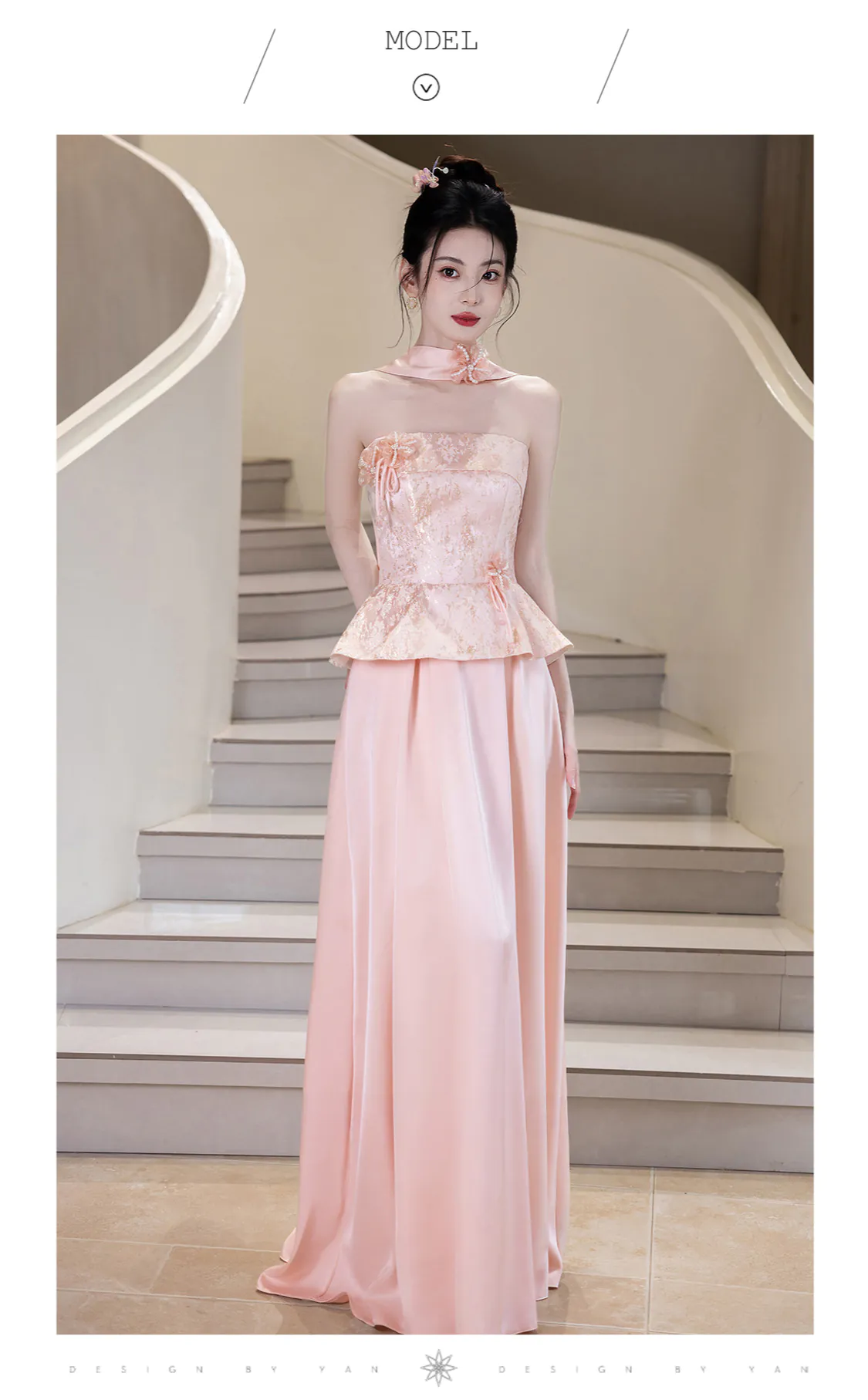 Sweetheart-Blush-Peach-Pink-Floral-Brocade-Bodice-Strapless-Evening-Dress11