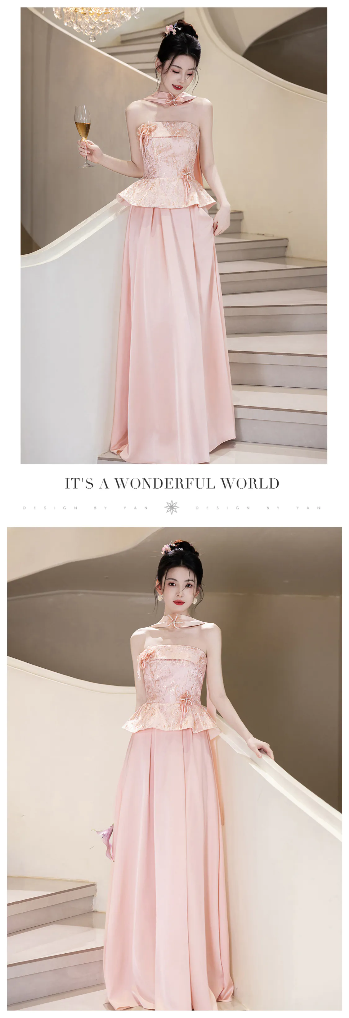 Sweetheart-Blush-Peach-Pink-Floral-Brocade-Bodice-Strapless-Evening-Dress12