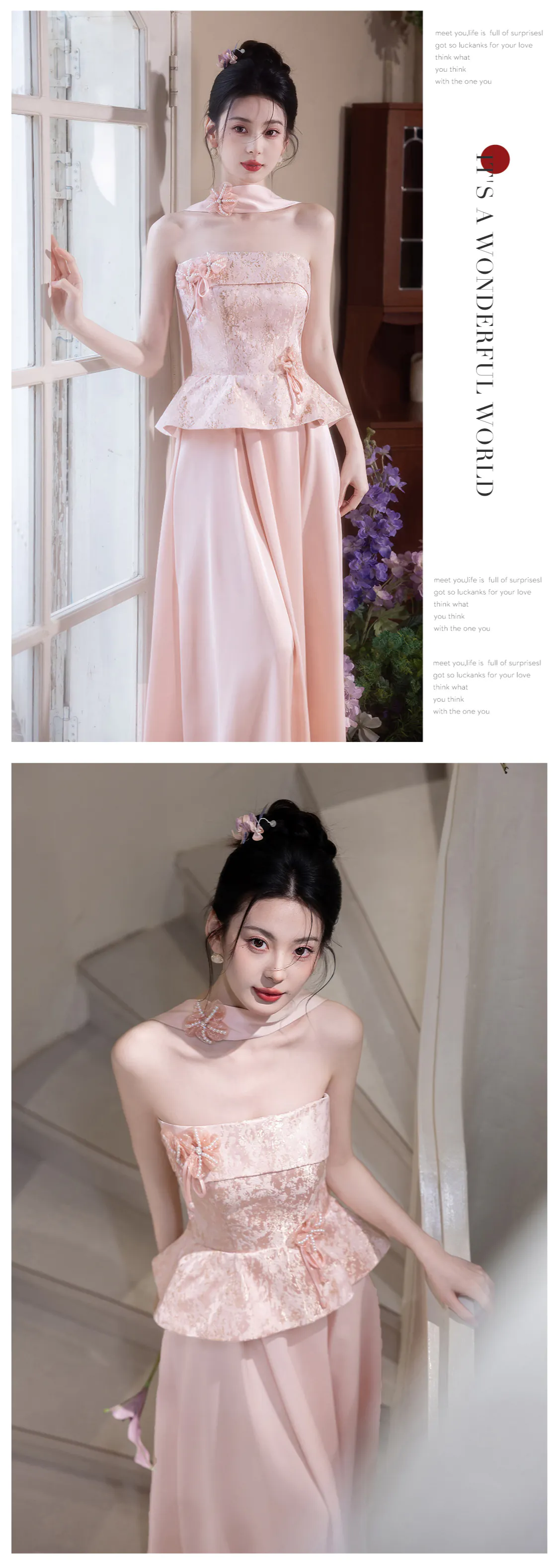 Sweetheart-Blush-Peach-Pink-Floral-Brocade-Bodice-Strapless-Evening-Dress14