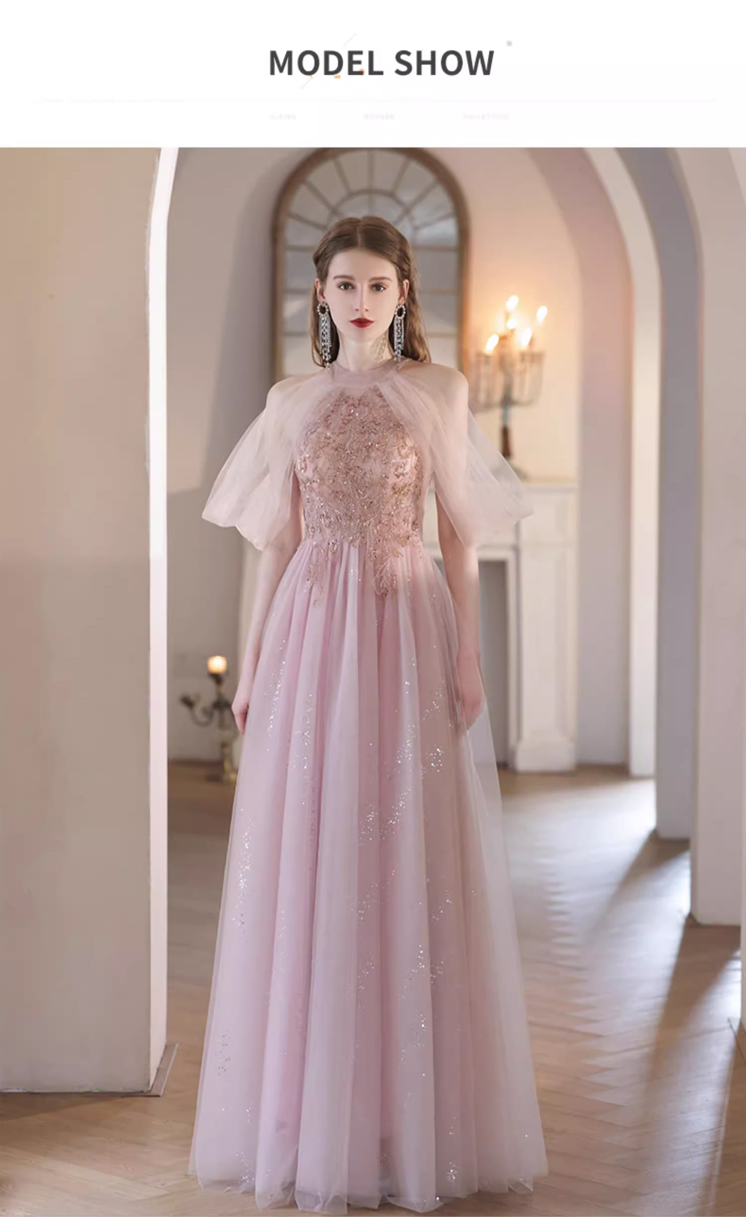 A-line-Fairy-Pink-Halter-Neck-Chiffon-Maxi-Prom-Dress-Long-Ball-Gown09