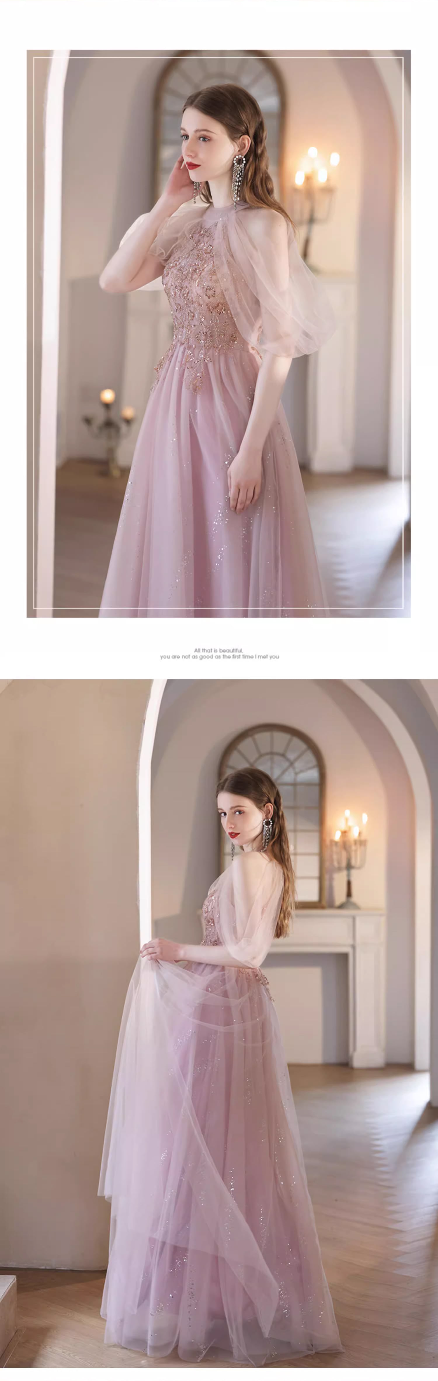 A-line-Fairy-Pink-Halter-Neck-Chiffon-Maxi-Prom-Dress-Long-Ball-Gown11