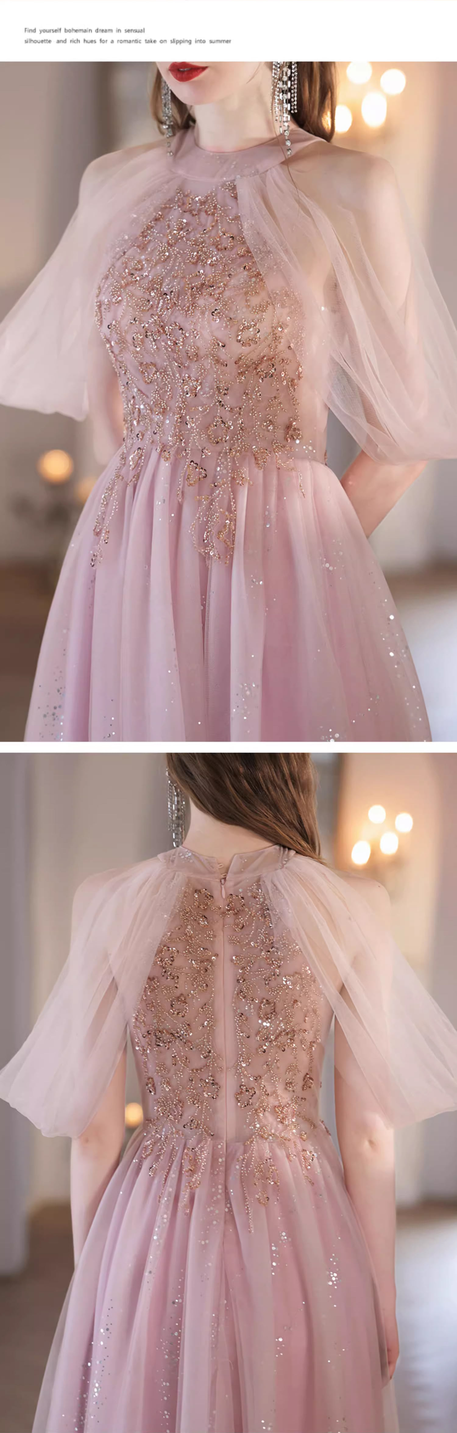 A-line-Fairy-Pink-Halter-Neck-Chiffon-Maxi-Prom-Dress-Long-Ball-Gown14