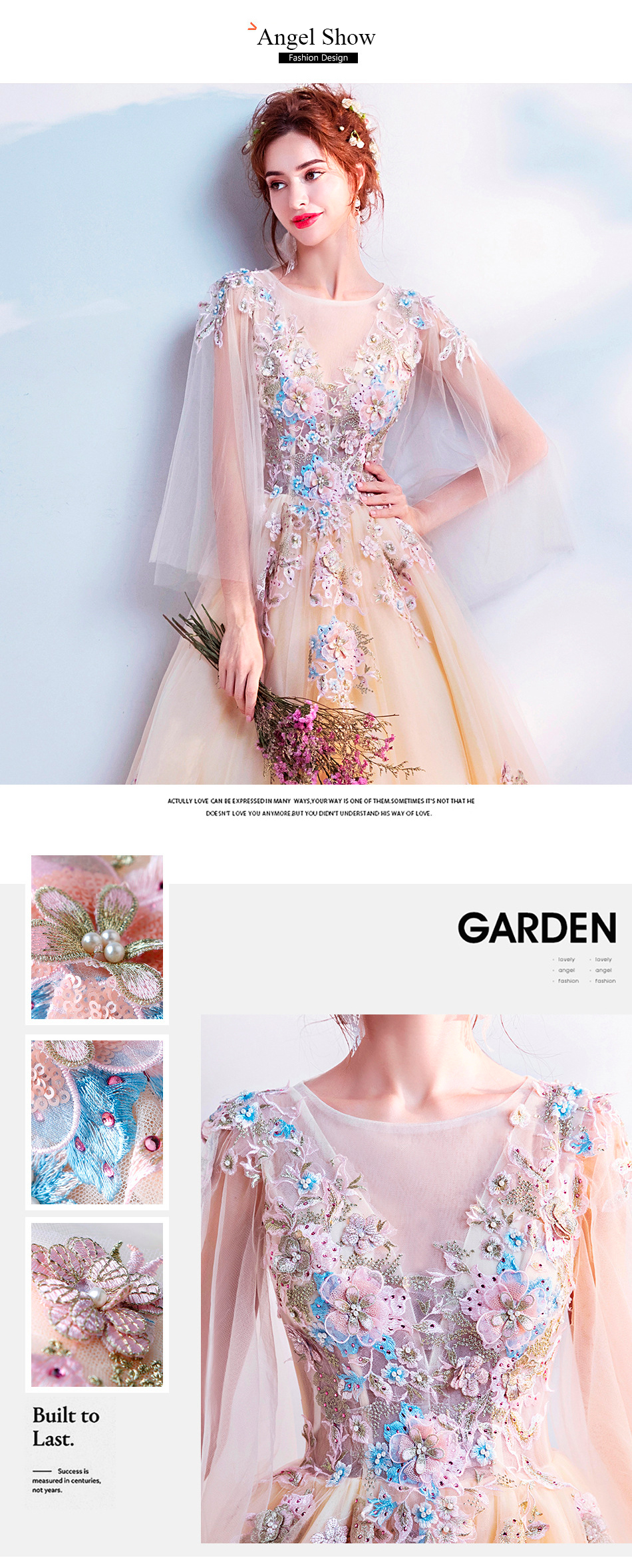 Beautiful Floral Embroidered Formal Dress for Wedding and Party11