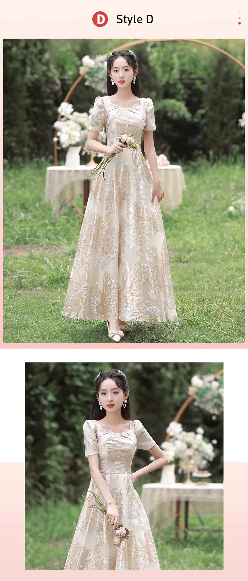 Champagne-Color-Bridesmaid-Chiffon-Dress-with-Sleeves-for-Wedding-Guest22