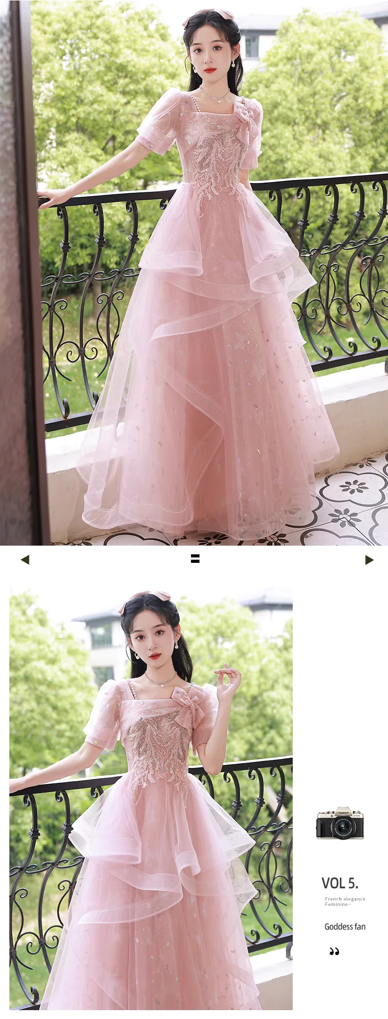 Charming-Pink-Embroidery-Short-Sleeve-Evening-Party-Prom-Long-Dress13
