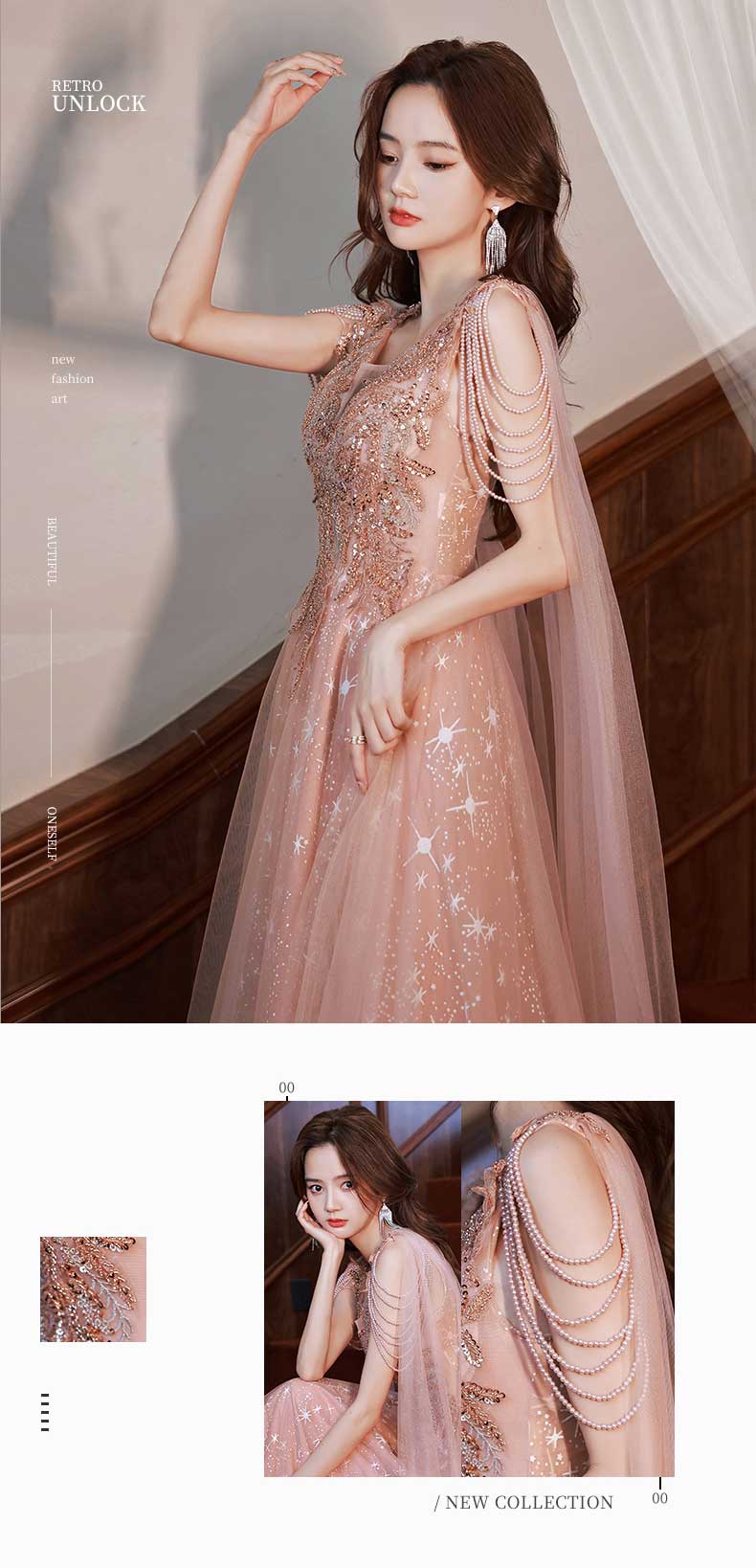 Classy-Pink-Evening-Dress-Aesthetic-Birthday-Party-Outfit-with-Tassel07