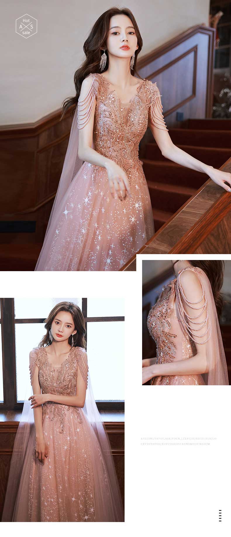 Classy-Pink-Evening-Dress-Aesthetic-Birthday-Party-Outfit-with-Tassel08