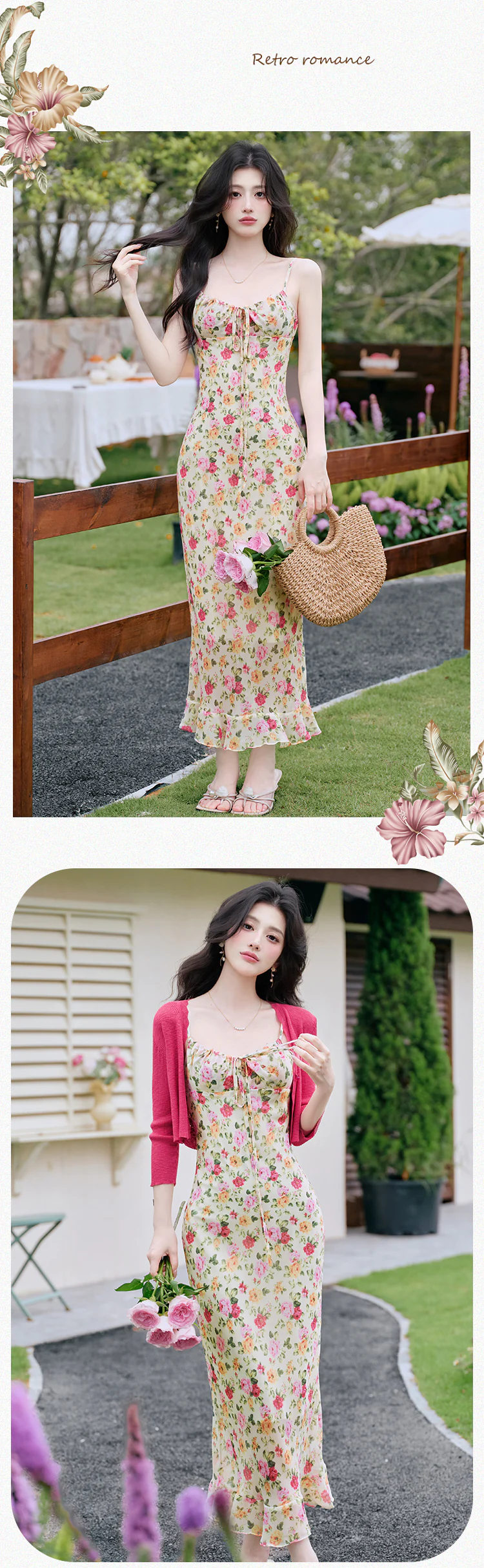 French-Retro-Summer-Floral-Cami-Dress-and-Matching-Cropped-Knit-Cardigan12