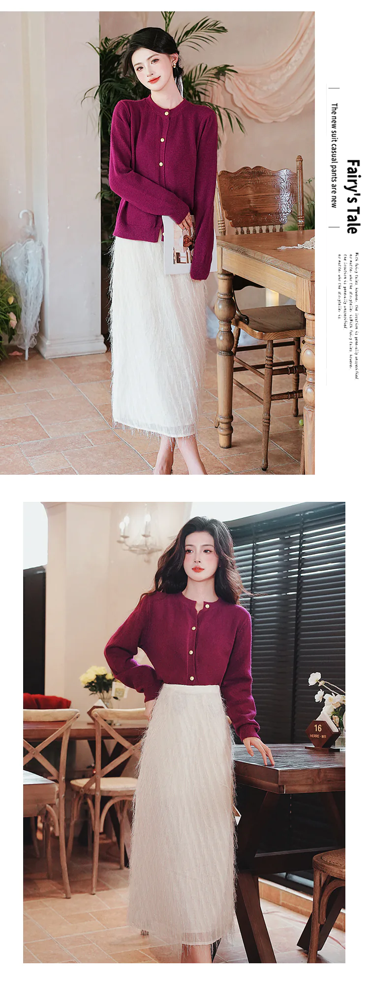 Gentle-Ladies-Purple-Sweater-Coat-with-Plush-Skirt-Autumn-Work-Casual-Set14
