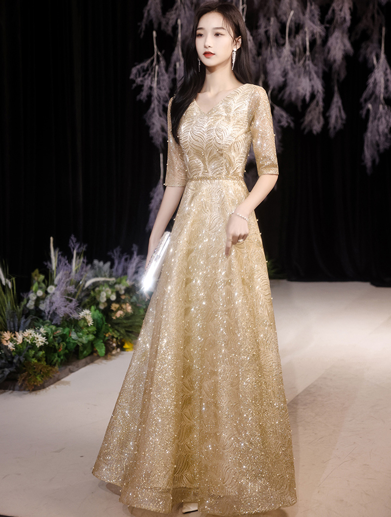 Glitter Luxury Party Plus Size Long Prom Dress01