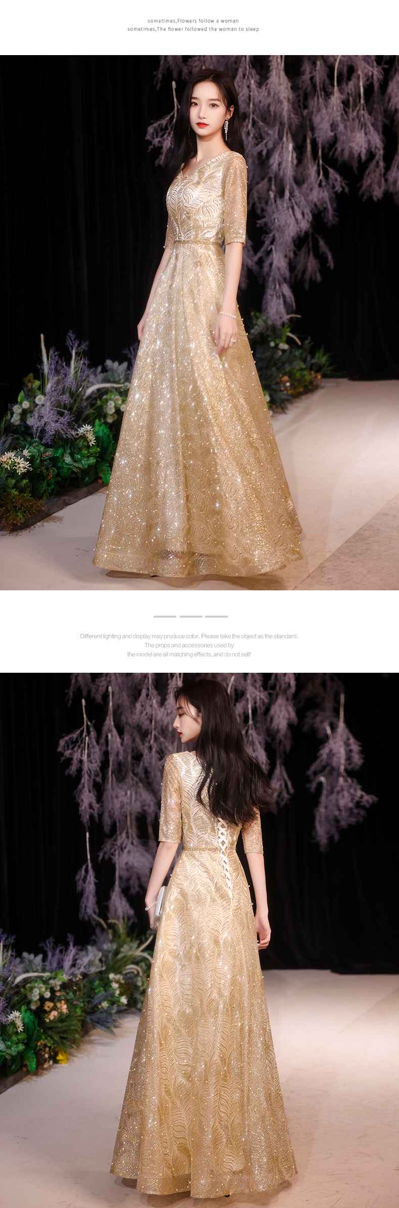 Glitter Luxury Party Plus Size Long Prom Dress15