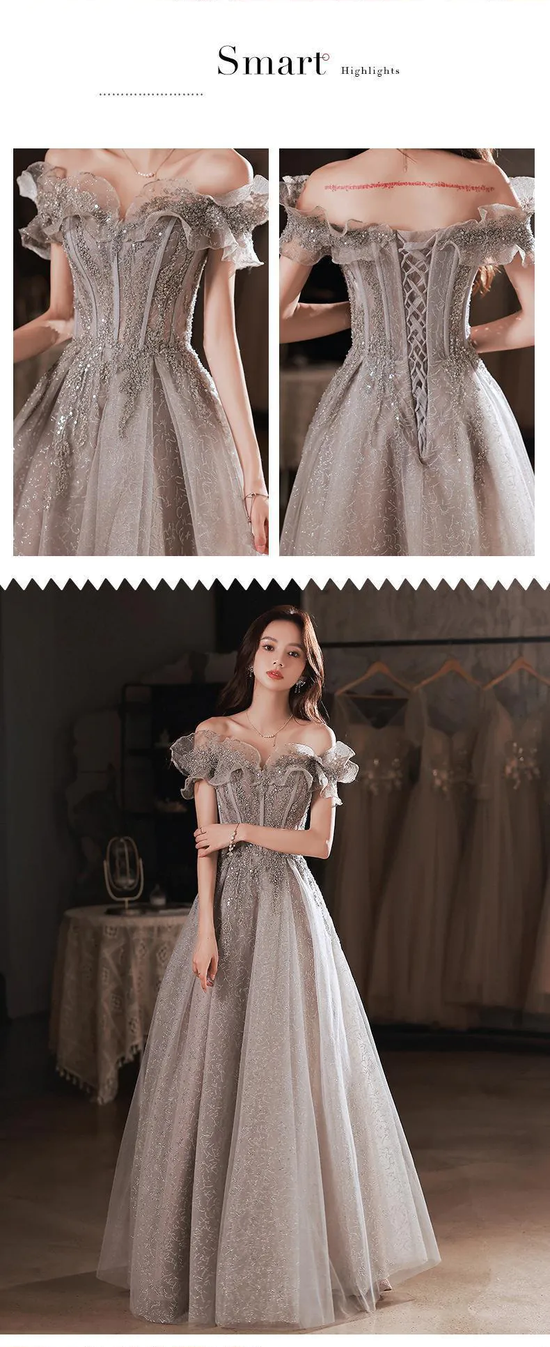 Grey-Off-the-Shoulder-Banquet-Party-Hostess-Evening-Gown-Formal-Dress14