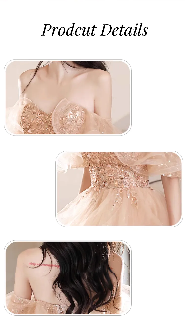 Ladies-Fairy-Champagne-Tulle-Off-the-Shoulder-Prom-Dress-Evening-Gown15