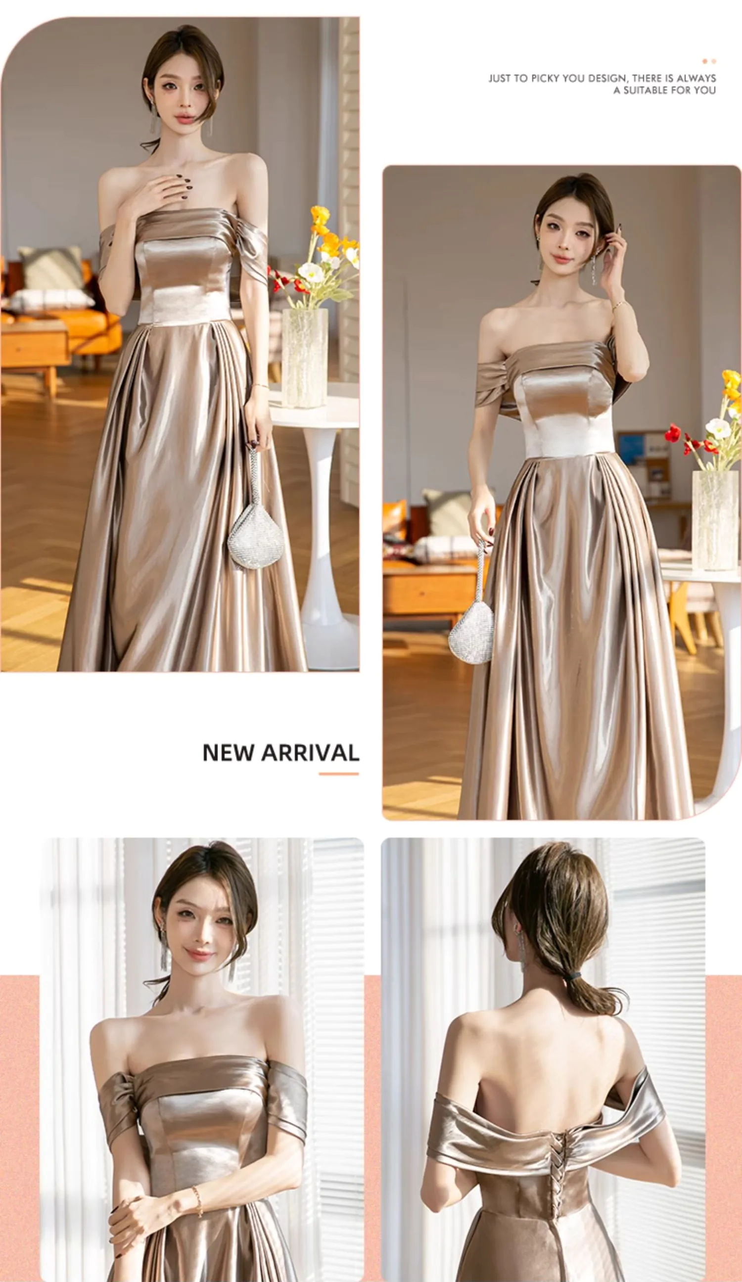 Modest-Mocha-Coffee-Satin-Formal-Party-Wedding-Guest-Bridesmaid-Dress15
