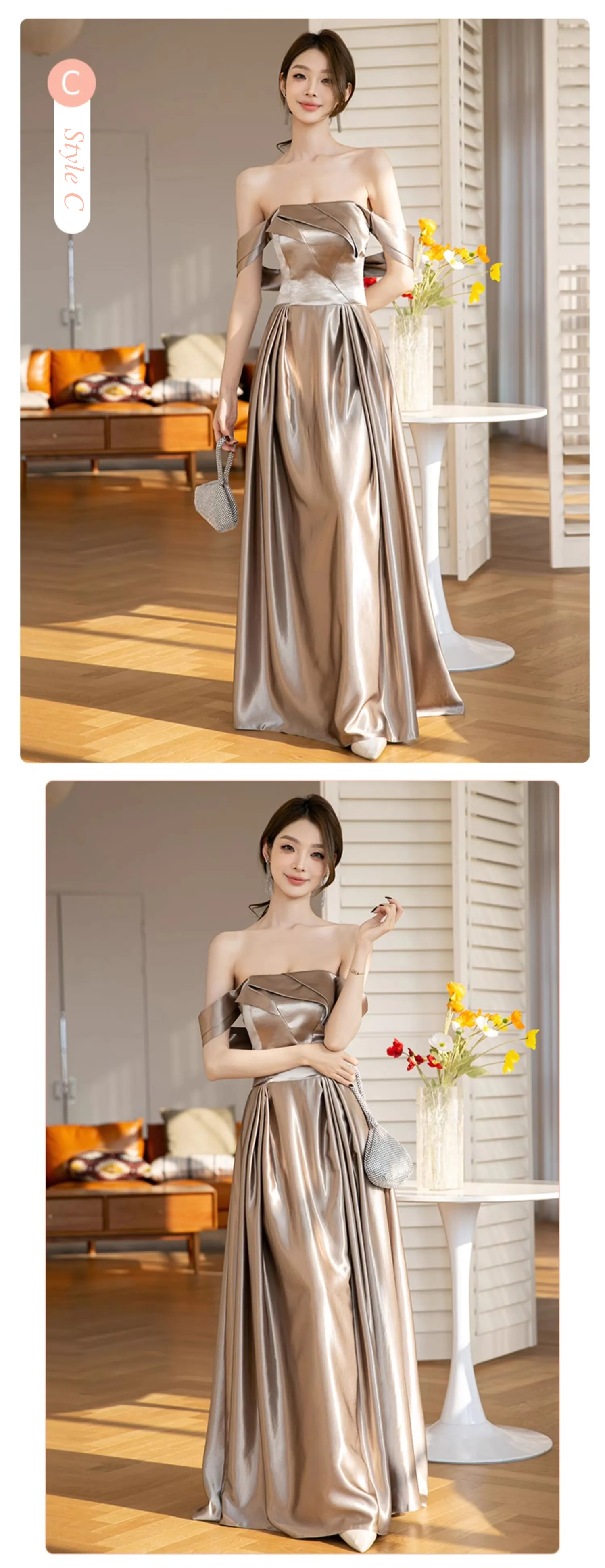 Modest-Mocha-Coffee-Satin-Formal-Party-Wedding-Guest-Bridesmaid-Dress16