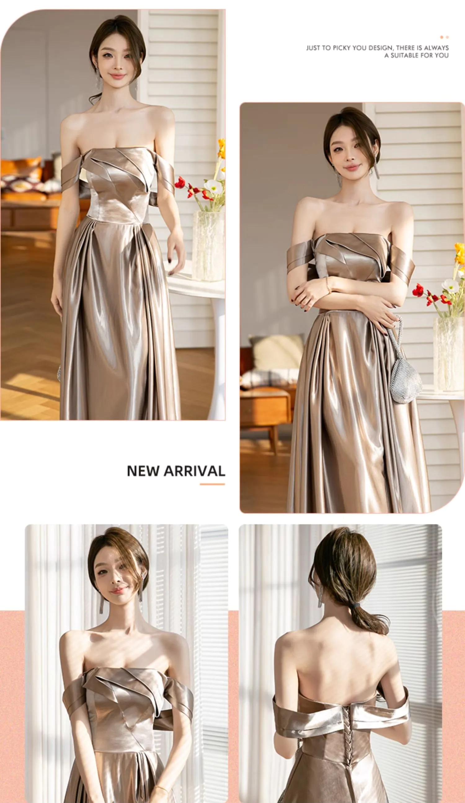 Modest-Mocha-Coffee-Satin-Formal-Party-Wedding-Guest-Bridesmaid-Dress17