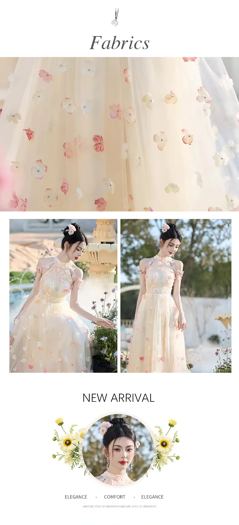 Romantic-Champagne-3D-Flowers-Halter-Chiffon-Evening-Dress-Party-Gown11