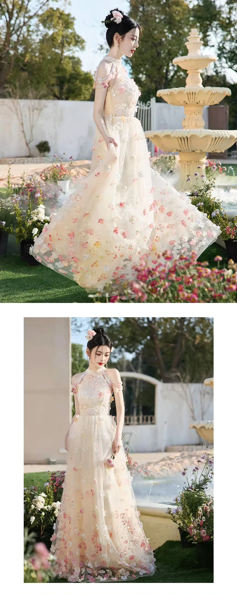 Romantic-Champagne-3D-Flowers-Halter-Chiffon-Evening-Dress-Party-Gown12