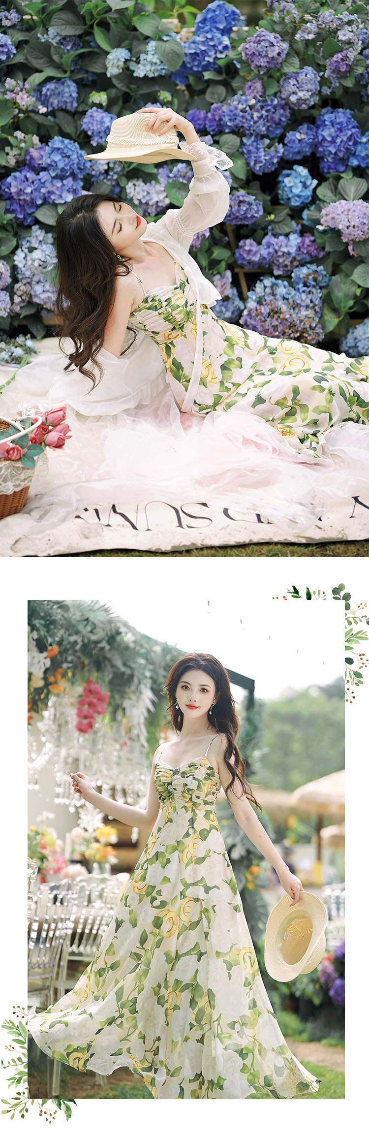 Romantic-Vintage-Floral-Print-Slip-Dress-with-Lace-Trim-Sleeve-Cardigan-Set10