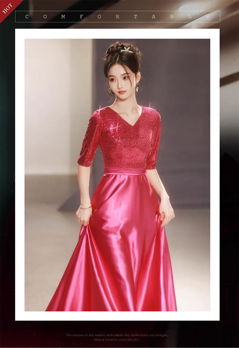 Simple-A-Line-Junior-Wedding-Guest-Satin-Bridesmaid-Maxi-Dress10